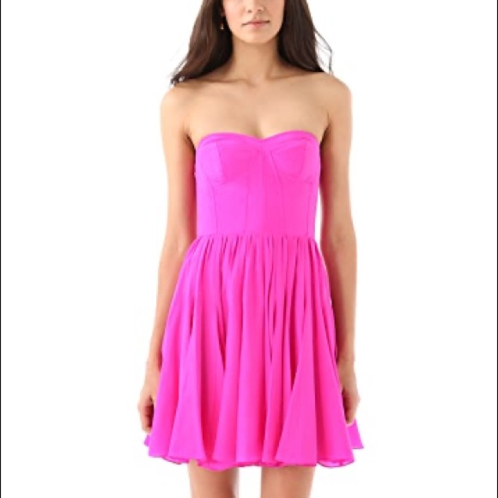 Rebecca Taylor Silk Bustier Corset Top Dress